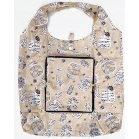 TORBA SKŁADANA EKO PORTFEL NA ZAKUPY BEŻ ROŚLINY