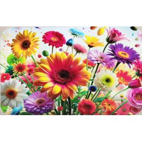 PODKŁADKA MATA STOŁOWA LAMINOWANA NA STÓŁ KOLOROWE KWIATY