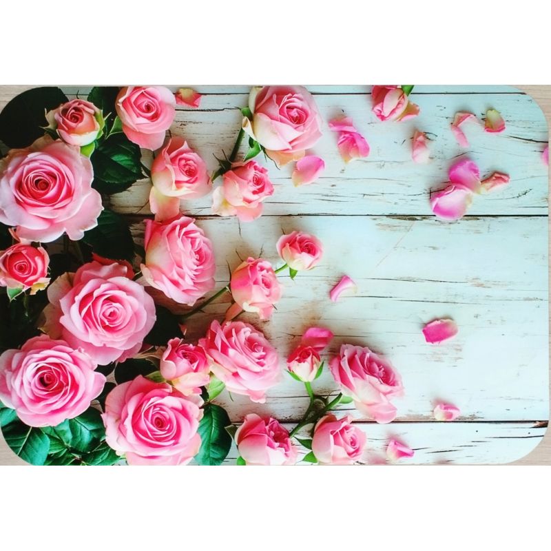 PODKŁADKA MATA STOŁOWA LAMINOWANA NA STÓŁ RÓŻOWE RÓŻE