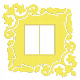 Naklejka welurowa ochronna na kontakt gniazdko NPW 210-05 żółty