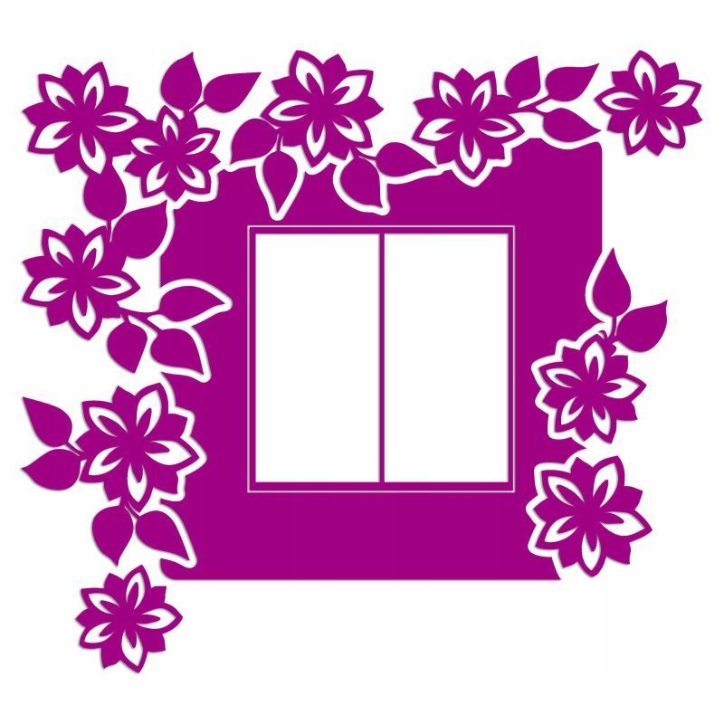 Naklejka welurowa ochronna na kontakt gniazdko NPW 210-19 L różowy