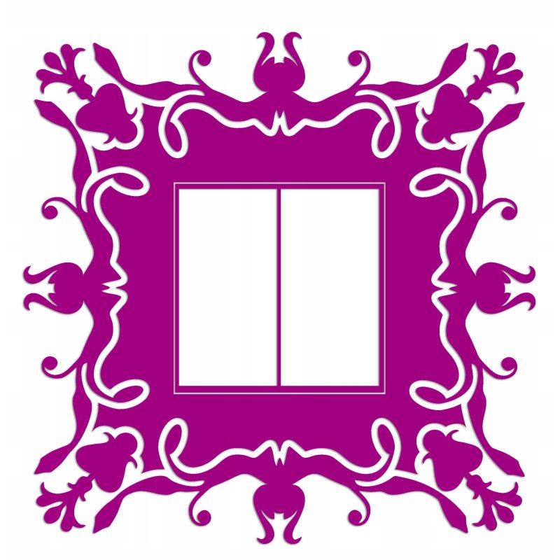 Naklejka welurowa ochronna na kontakt gniazdko NPW 210-18 różowy