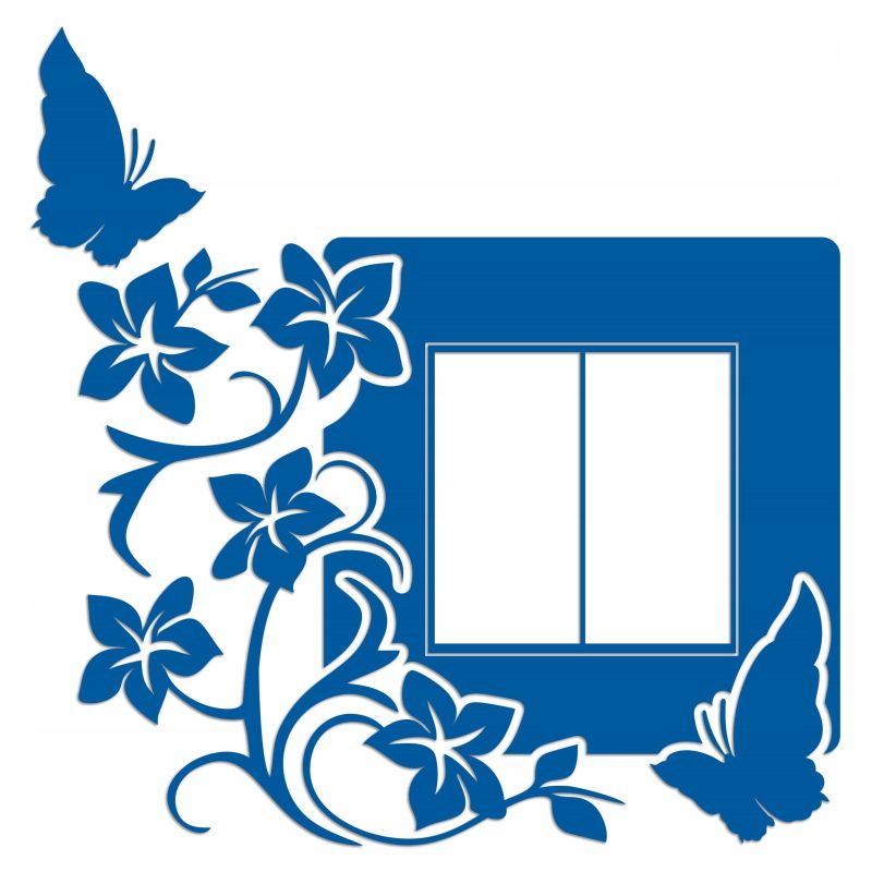 Naklejka welurowa ochronna na kontakt gniazdko NPW 210-13 L niebieski