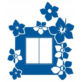 Naklejka welurowa ochronna na kontakt gniazdko NPW 210-12 P niebieski