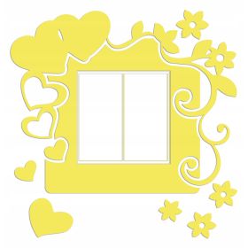 Naklejka welurowa ochronna na kontakt gniazdko NPW 210-17 L żółty