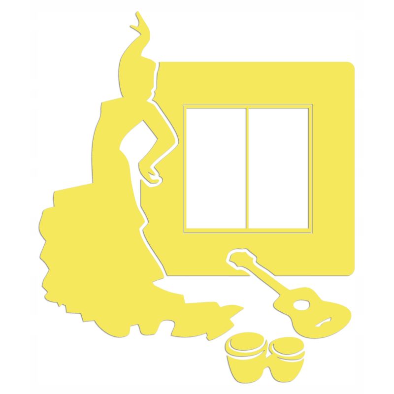 Naklejka welurowa ochronna na kontakt gniazdko NPW 210-15 L żółty