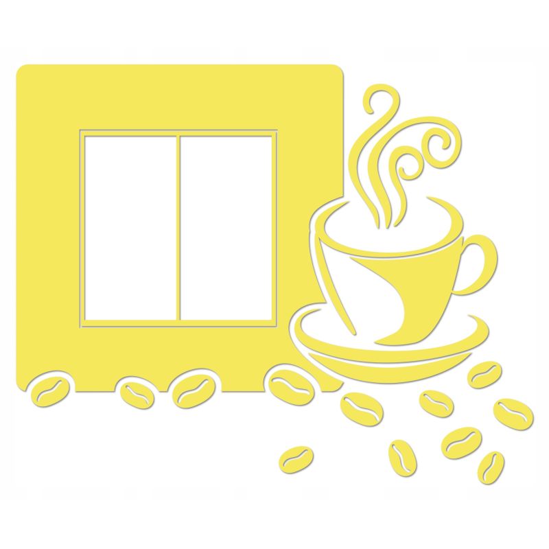 Naklejka welurowa ochronna na kontakt gniazdko NPW 210-10 P żółty