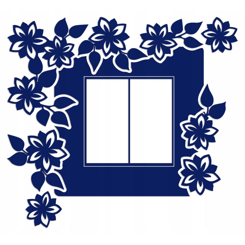 Naklejka welurowa ochronna na kontakt gniazdko NPW 210-19 L granatowy