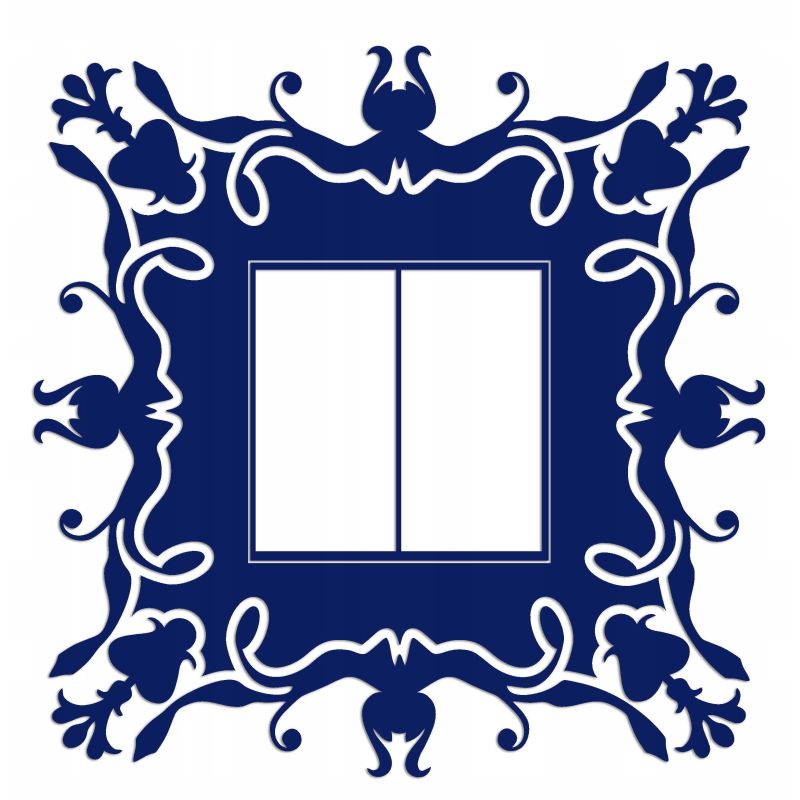 Naklejka welurowa ochronna na kontakt gniazdko NPW 210-18 granatowy