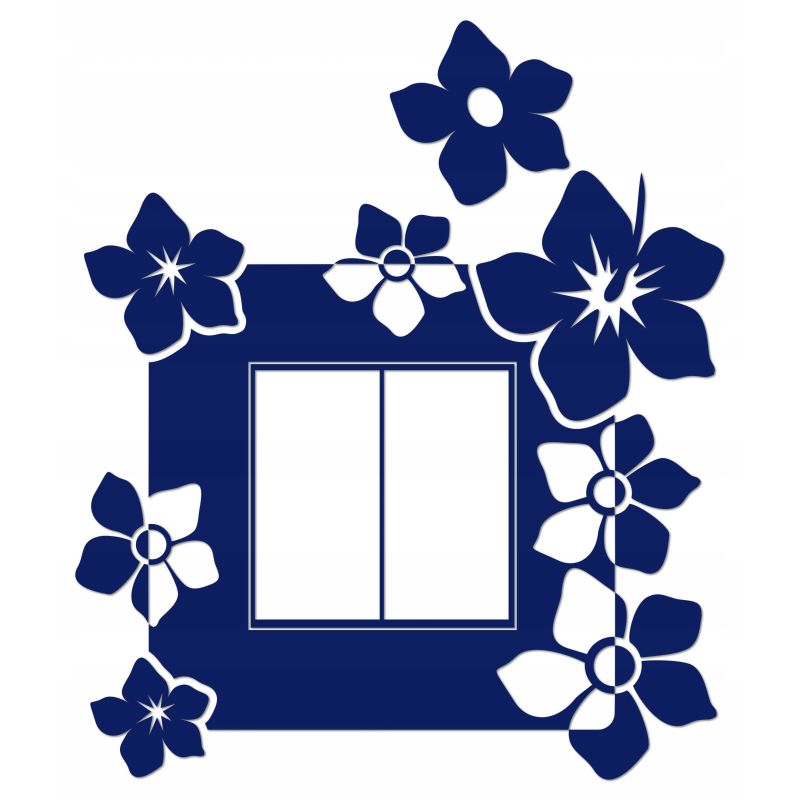 Naklejka welurowa ochronna na kontakt gniazdko NPW 210-12 P granatowy