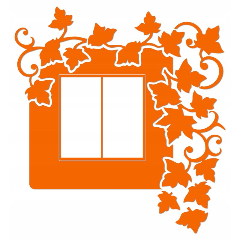 Naklejka welurowa ochronna na kontakt gniazdko NPW 210-20 P pomarańczowy