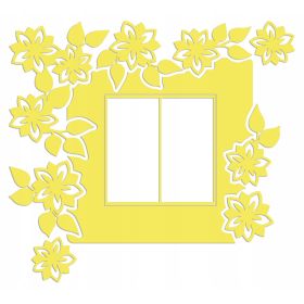 Naklejka welurowa ochronna na kontakt gniazdko NPW 210-19 L żółty