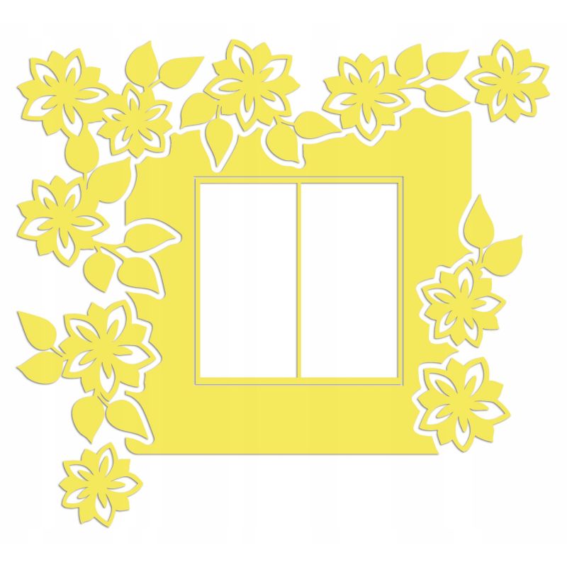 Naklejka welurowa ochronna na kontakt gniazdko NPW 210-19 L żółty