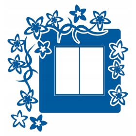 Naklejka welurowa ochronna na kontakt gniazdko NPW 210-14 L niebieski