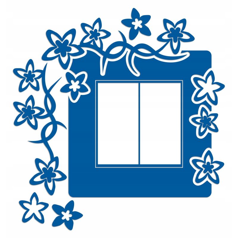 Naklejka welurowa ochronna na kontakt gniazdko NPW 210-14 L niebieski