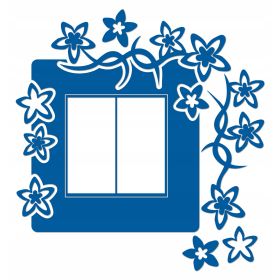 Naklejka welurowa ochronna na kontakt gniazdko NPW 210-14 P niebieski