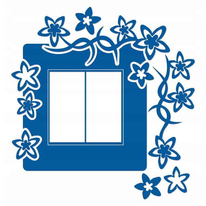 Naklejka welurowa ochronna na kontakt gniazdko NPW 210-14 P niebieski