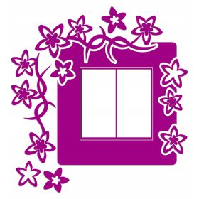 Naklejka welurowa ochronna na kontakt gniazdko NPW 210-14 L różowy