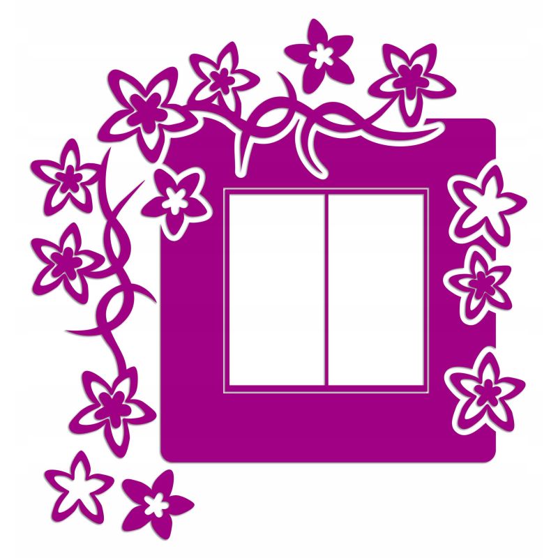 Naklejka welurowa ochronna na kontakt gniazdko NPW 210-14 L różowy