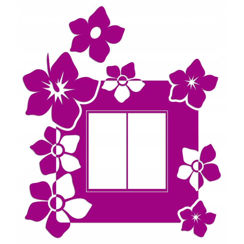 Naklejka welurowa ochronna na kontakt gniazdko NPW 210-12 L różowy