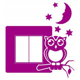 Naklejka welurowa ochronna na kontakt gniazdko NPW 210-06 P różowy