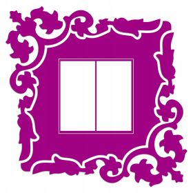 Naklejka welurowa ochronna na kontakt gniazdko NPW 210-05 różowy