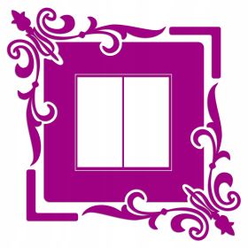 Naklejka welurowa ochronna na kontakt gniazdko NPW 210-02 różowy