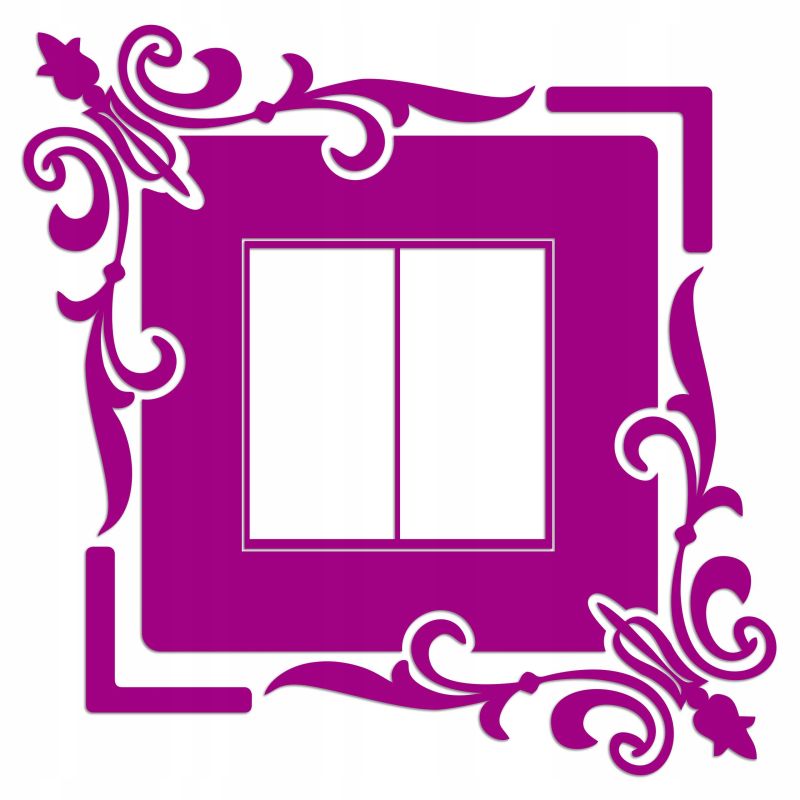 Naklejka welurowa ochronna na kontakt gniazdko NPW 210-02 różowy