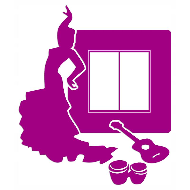 Naklejka welurowa ochronna na kontakt gniazdko NPW 210-15 L ciemny róż