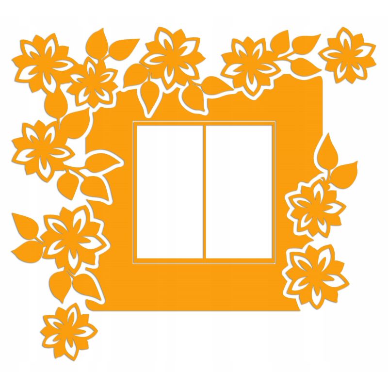 Naklejka welurowa ochronna na kontakt gniazdko NPW 210-19 L jasny pomarańcz