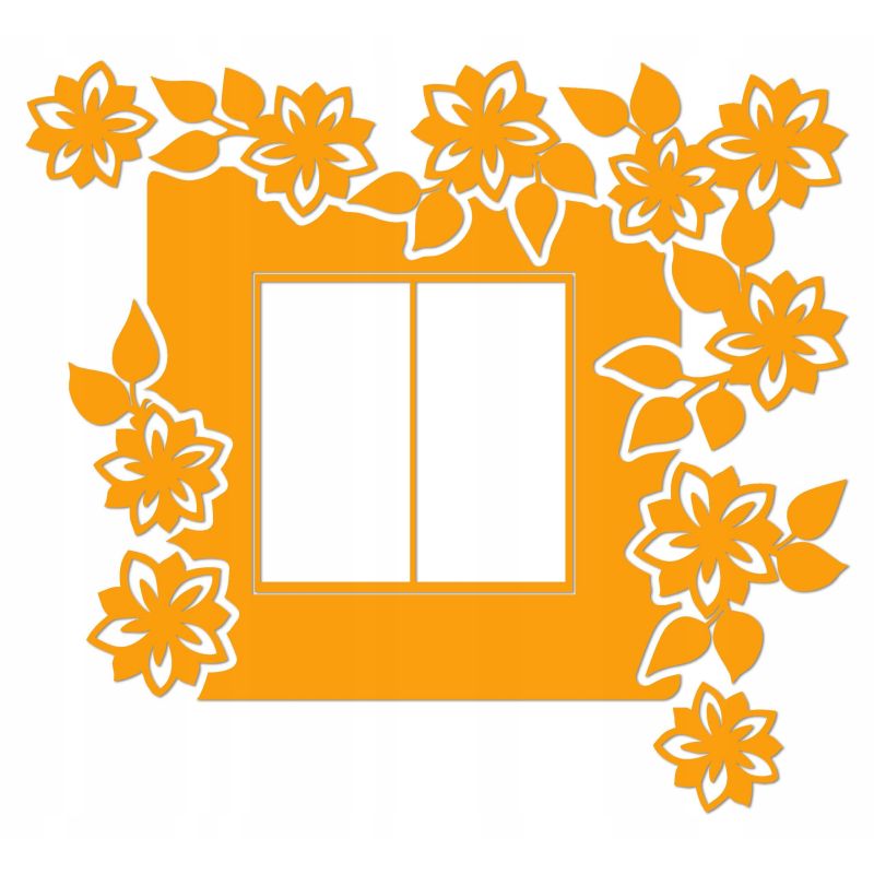 Naklejka welurowa ochronna na kontakt gniazdko NPW 210-19 P jasny pomarańcz