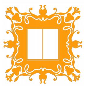 Naklejka welurowa ochronna na kontakt gniazdko NPW 210-18 jasny pomarańcz