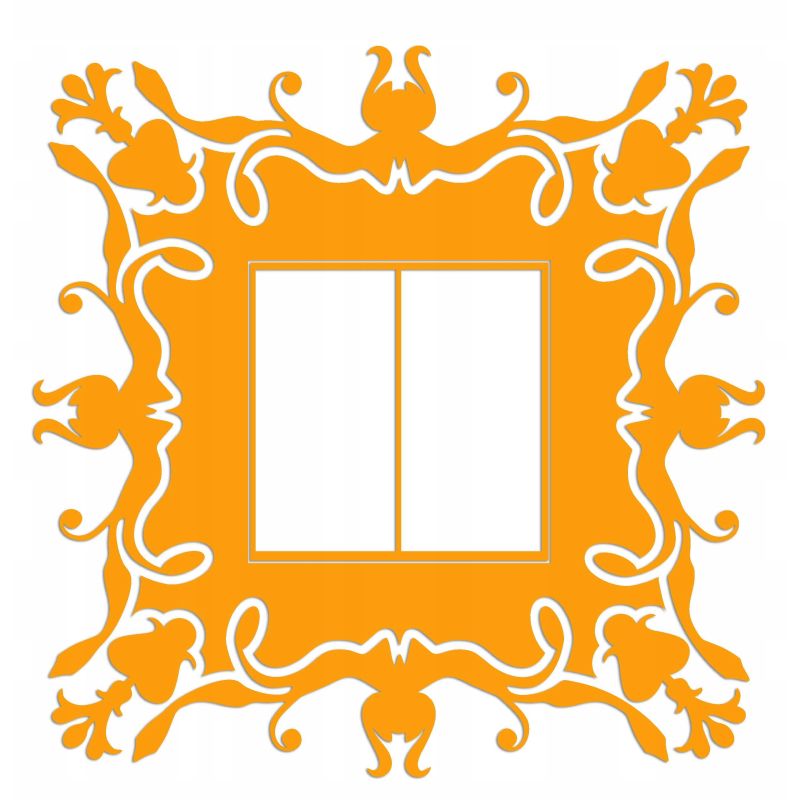 Naklejka welurowa ochronna na kontakt gniazdko NPW 210-18 jasny pomarańcz