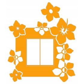 Naklejka welurowa ochronna na kontakt gniazdko NPW 210-12 P jasny pomarańcz