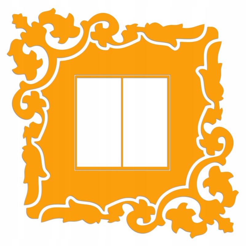 Naklejka welurowa ochronna na kontakt gniazdko NPW 210-05 jasny pomarańcz