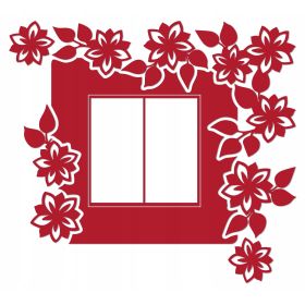 Naklejka welurowa ochronna na kontakt gniazdko NPW 210-19 P czerwony