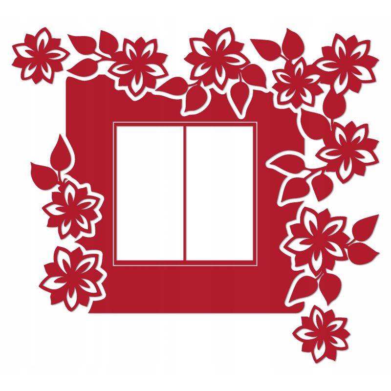 Naklejka welurowa ochronna na kontakt gniazdko NPW 210-19 P czerwony