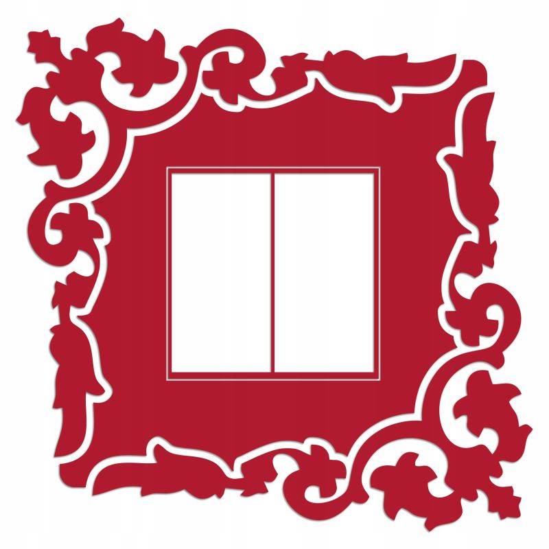 Naklejka welurowa ochronna na kontakt gniazdko NPW 210-05 czerwony