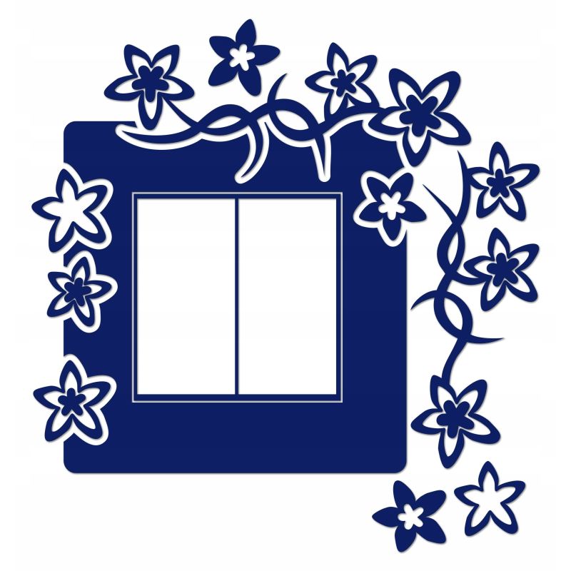 Naklejka welurowa ochronna na kontakt gniazdko NPW 210-14 P granatowy