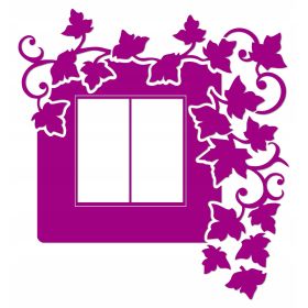 Naklejka welurowa ochronna na kontakt gniazdko NPW 210-20 P ciemny róż