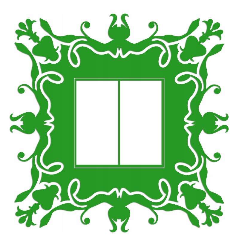 Naklejka welurowa ochronna na kontakt gniazdko NPW 210-18 zielona