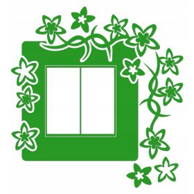 Naklejka welurowa ochronna na kontakt gniazdko NPW 210-14 P zielona