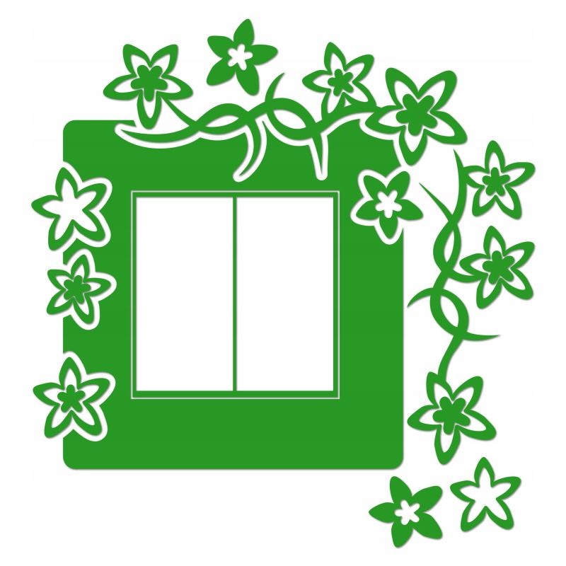 Naklejka welurowa ochronna na kontakt gniazdko NPW 210-14 P zielona