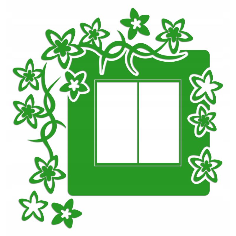 Naklejka welurowa ochronna na kontakt gniazdko NPW 210-14 L zielona