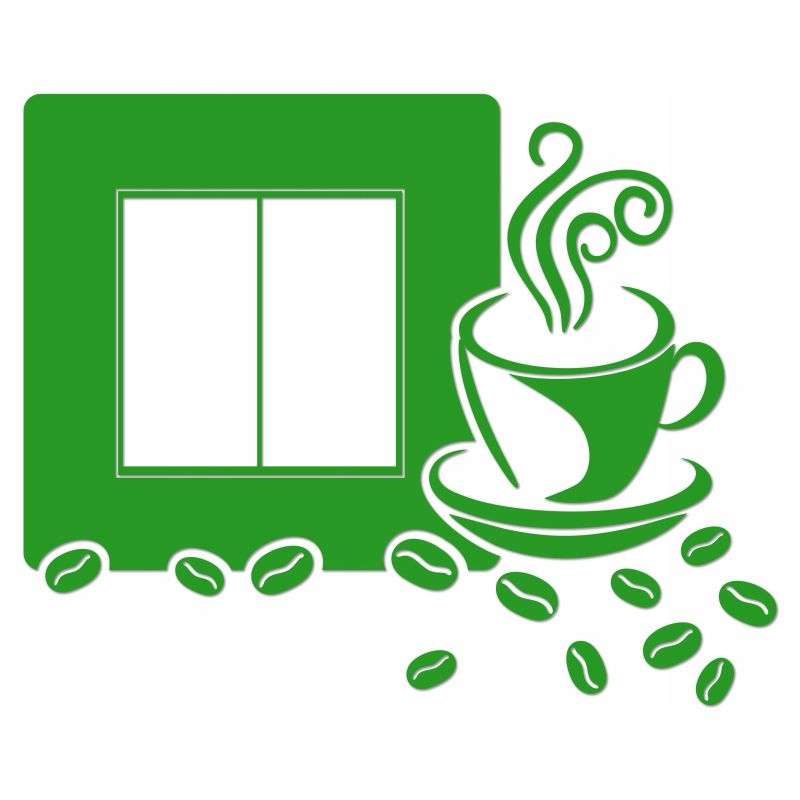 Naklejka welurowa ochronna na kontakt gniazdko NPW 210-10 P zielona