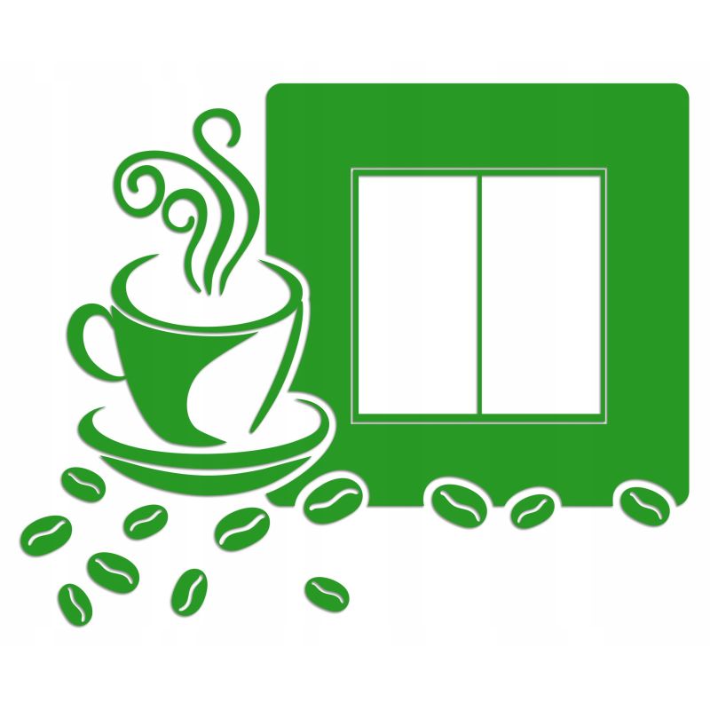 Naklejka welurowa ochronna na kontakt gniazdko NPW 210-10 L zielona