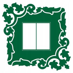 Naklejka welurowa ochronna na kontakt gniazdko NPW 210-05  ciemny zielony