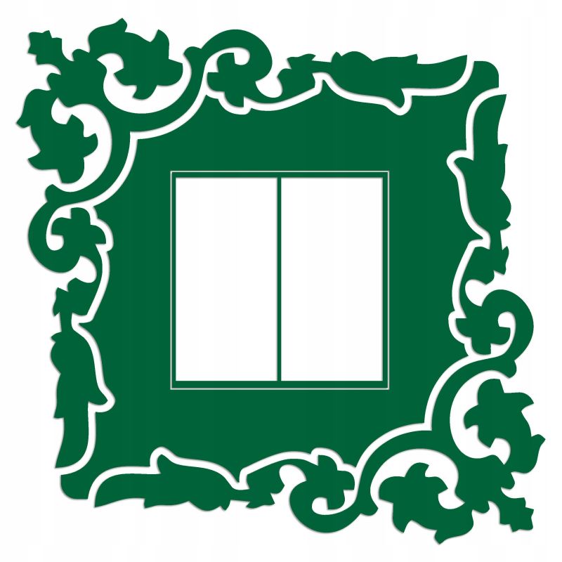 Naklejka welurowa ochronna na kontakt gniazdko NPW 210-05  ciemny zielony