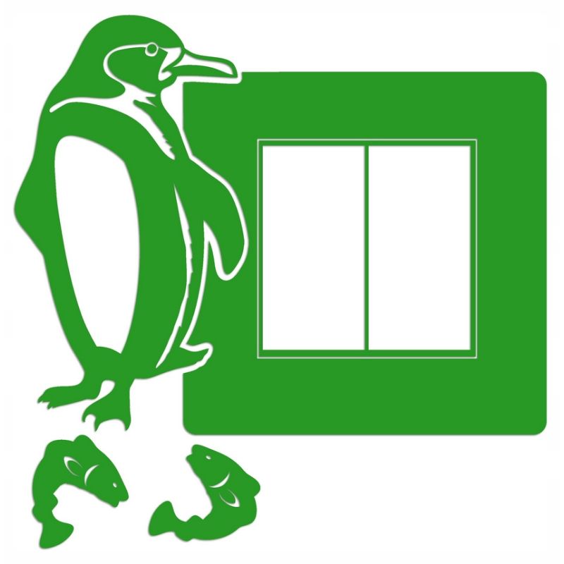 Naklejka welurowa ochronna na kontakt gniazdko NPW 210-16 P zielona