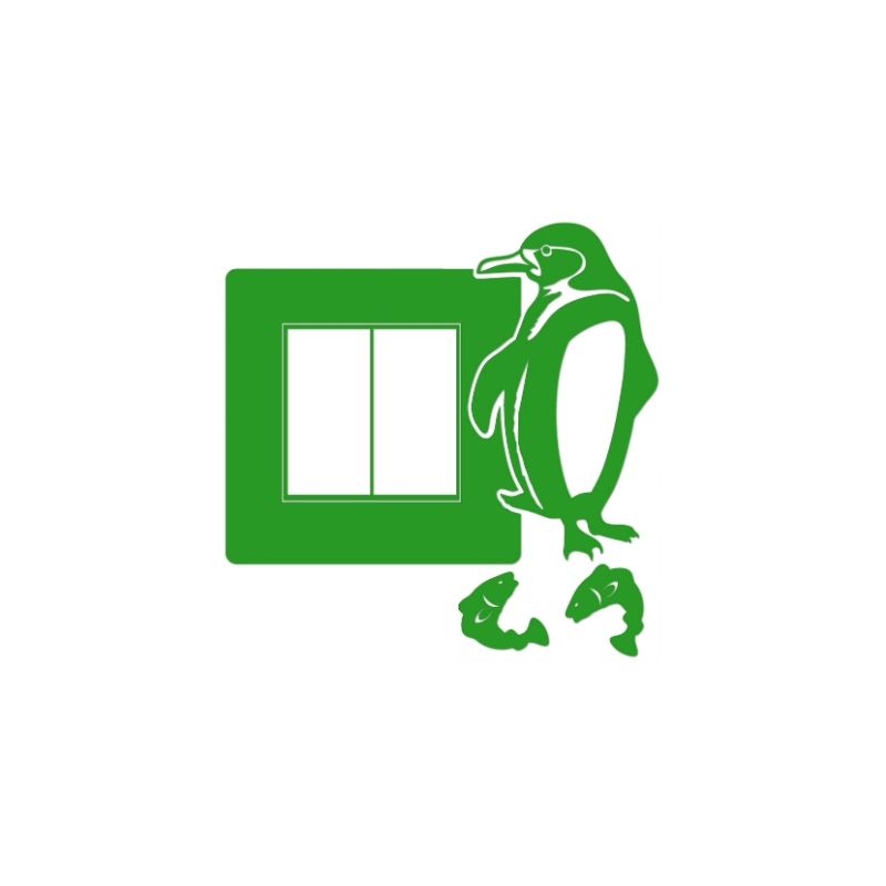 Naklejka welurowa ochronna na kontakt gniazdko NPW 210-16 L zielona